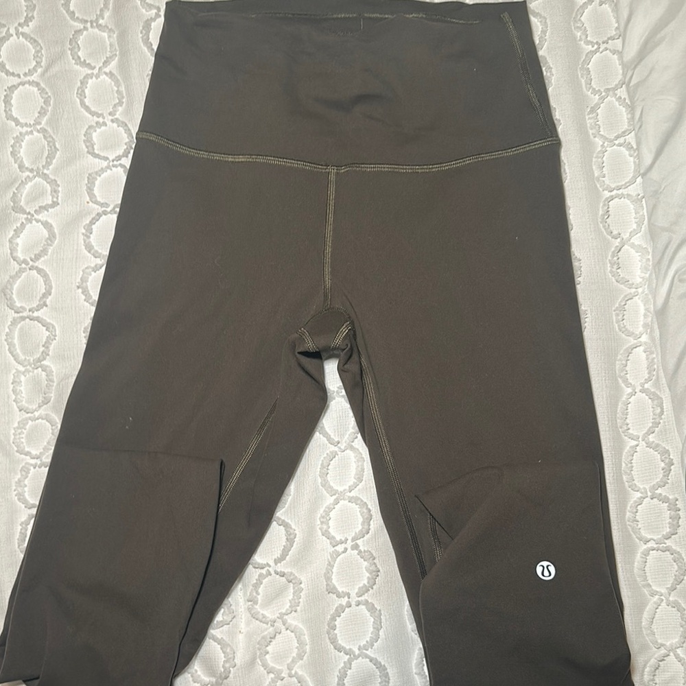 Lululemon olive green High-Waisted Leggings
